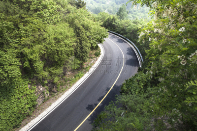 山路,水平画幅,山,无人,夏天,蜿蜒,沥青,风景,街道,自然