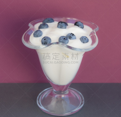 蓝莓,玻璃杯,奶制品,清新,牛奶,食品,维生素,熟的,餐具,甜点心