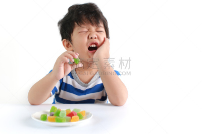 痛苦,儿童,悲痛,半身像,水平画幅,龋齿,牙医,脸颊,马来西亚,男性
