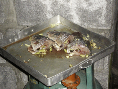 鱼类,餐具,格子烤肉,水平画幅,膳食,柠檬,甜点沙司,晚餐,清新