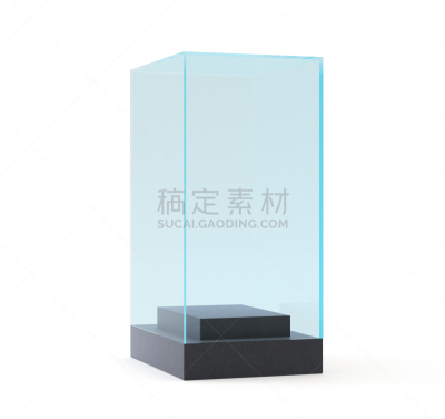 陈列柜,分离着色,白色背景,三维图形,底座,水平画幅,无人,玻璃,架子,盒子