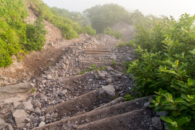 自然,daisen,山,小路,活力,纯净,运动,山口,色彩鲜艳,本州岛中国地区