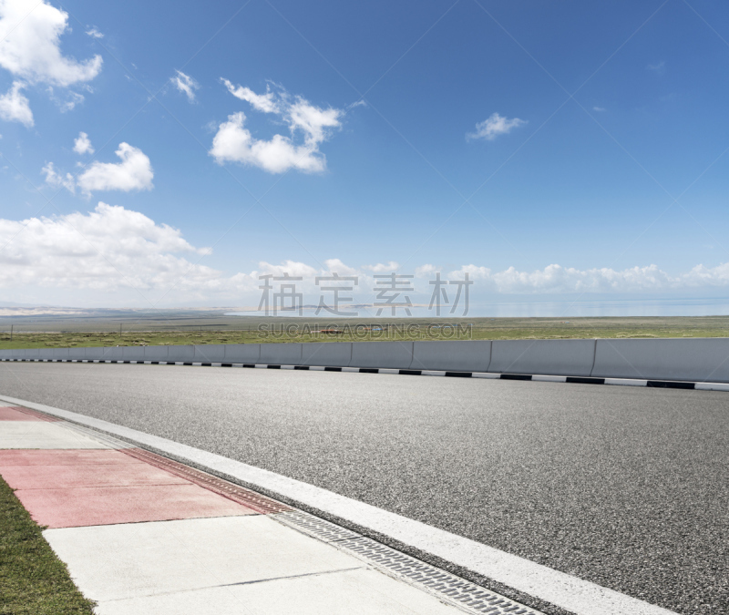 空的路,青海湖,青藏高原,青海省,山路,蜿蜒,停车场,草原,平和,清新
