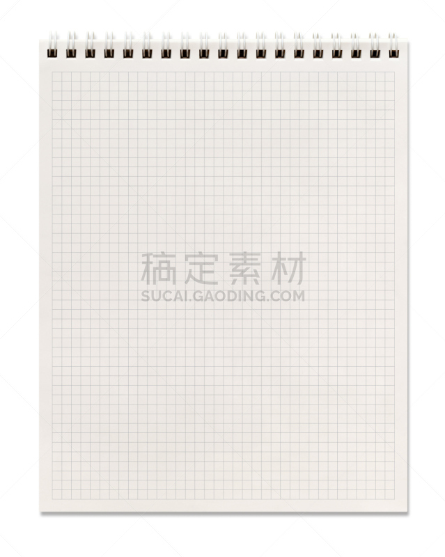 螺旋记事本,白色,剪贴路径,螺线,白色背景,书页,背景分离,空白的,垂直画幅,活页夹