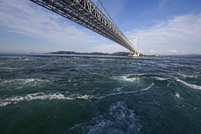潮汐,桥,漩涡,鸣门海峡,淡路岛,观光船,火影忍者的城市,水面,多车道公路,波浪