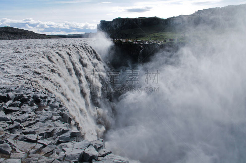 冰岛国,瀑布,自然美,全景,风景,活力,史克卡瀑布,hraunfossar,胡萨维克,黛提瀑布