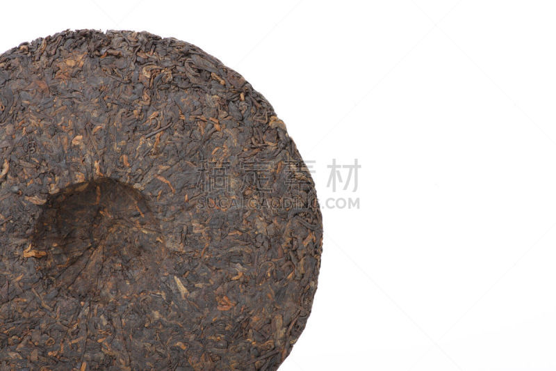 普洱茶,分离着色,白色背景,disk,云南省,有序,水平画幅,有机食品,干的,饮料