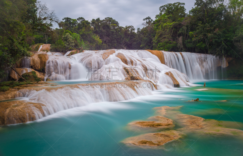 agua azul cascades,恰帕斯瀑布,恰帕斯州,帕伦克,瀑布,墨西哥,玛雅文明,飘然,水,中美洲