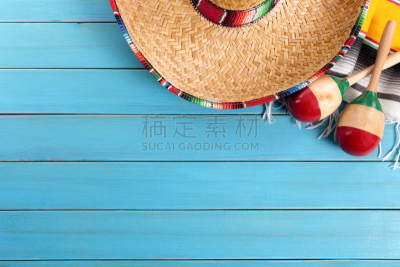 留白,背景,宽边帽,毛织巾,帽子,边框,水平画幅,草帽,木制,无人