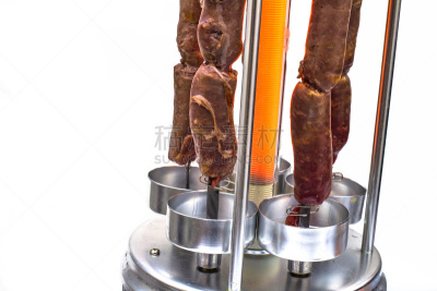 烤肉架,香肠,白色背景,分离着色,平衡折角灯,格子烤肉,热,菜单,暗色,清新