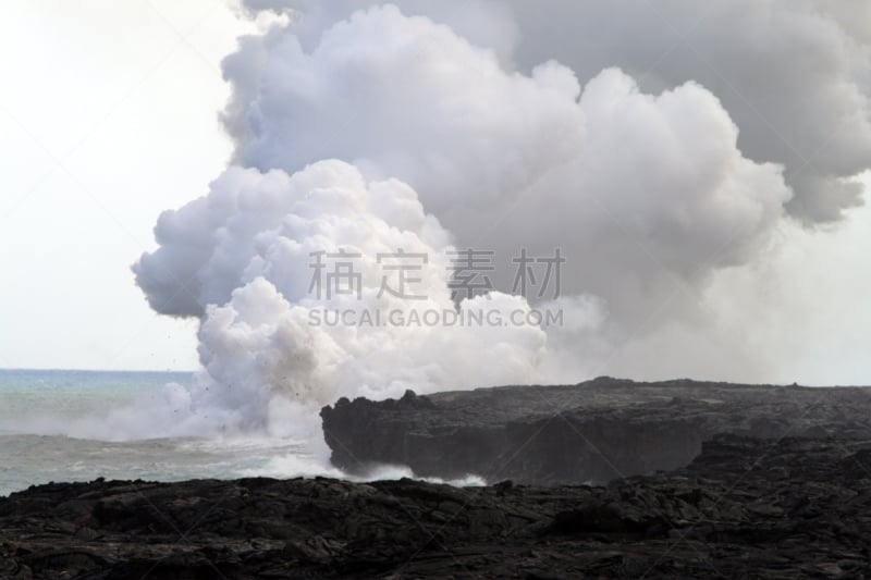 美国,希洛,几劳亚活火山,炙,熔炉,夏威夷大岛,水平画幅,地狱火,旅行者,户外