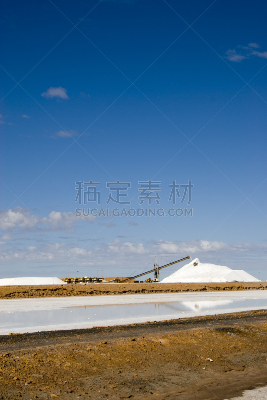 黑德兰港,盐矿,力拓集团,垂直画幅,采矿业,西澳大利亚,盐,彩色图片,无人,摄影