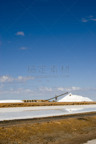 黑德兰港,盐矿,力拓集团,垂直画幅,采矿业,西澳大利亚,盐,彩色图片,无人,摄影