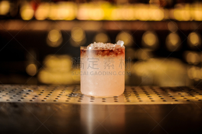 鸡尾酒,迈泰,吧台,饮料,寒冷,含酒精饮料,空的,暗色,一个物体,背景分离