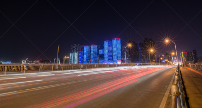 夜晚,交通,拖车场,水平画幅,建筑,公路,行人,黄昏,公寓,长沙