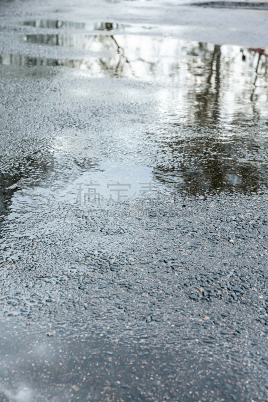 湿,雨,市区路,垂直画幅,水,天空,暴风雨,气候,无人,平视角
