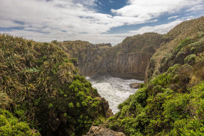 呼吸孔,新西兰,薄饼岩,punakaiki,帕帕罗瓦国家公园,自然,图像,薄烤饼,海洋,石灰石