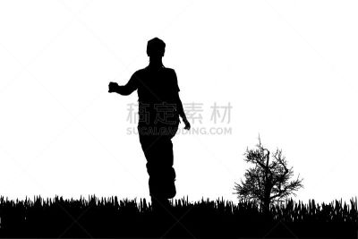 女人,矢量,青少年,水平画幅,父母,绘画插图,户外,白人,兄弟姐妹,草
