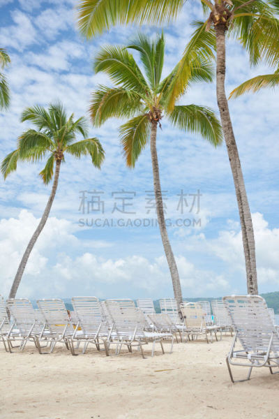 利凡塔多岛,椅子,露天平台,多米尼加共和国,棕榈树,海滩,鸡尾酒,热,华贵,热带气候