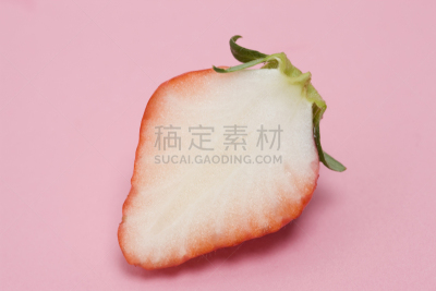 草莓,横截面,佐贺,维生素c,水平画幅,水果,无人,粉色背景,红色,彩色背景