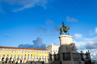 questrian statue of King José in Lisbon (Portugal)