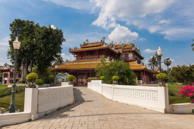 挽芭茵,宫殿,泰国,查济,水平画幅,建筑,旅行者,夏天,户外,居住区