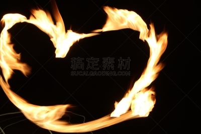 暗色,火焰,舞火者,斐济,水平画幅,纹理效果,形状,光效果,夜晚,无人