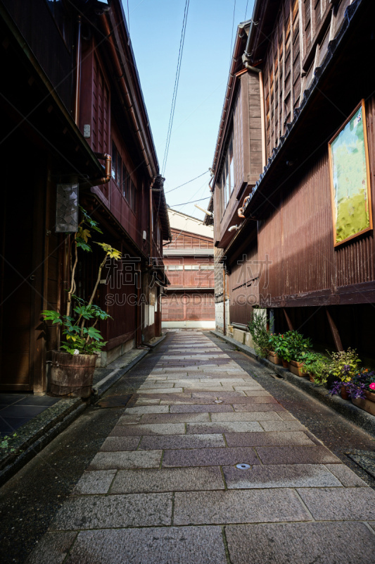 居住区,东,库那河,东茶屋町区,怀石料理,金泽,石川县,舞妓,江户时代,巷