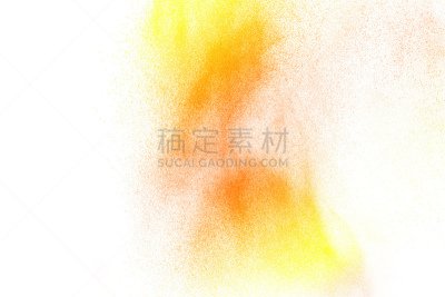 研磨食品,粒子,灰尘,抽象,橙色,冻结的,白色背景,行动,溅