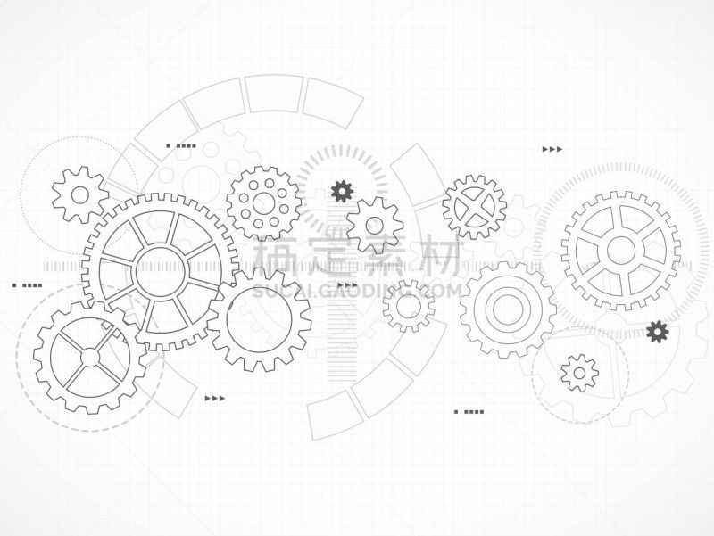 齿轮,矢量,背景,绘画插图,抽象,方向盘,蓝图,发动机,草图,工程