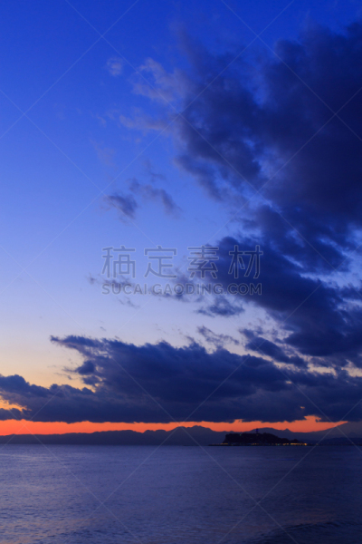 黄昏,垂直画幅,天空,美,里山,无人,曙暮光,户外,明亮,海滩