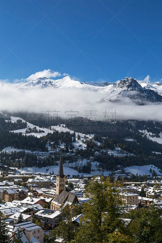 冬天,巴德加斯坦,奥地利,雪,户外,天空,山谷,滑雪场,山脉