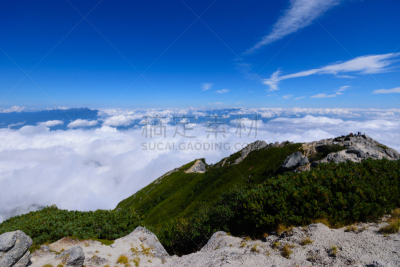 甲斐驹岳山,巴岳山,日本,看风景,山,赤石山脉,休眠火山,日本阿尔卑斯山脉,自然,国家公园