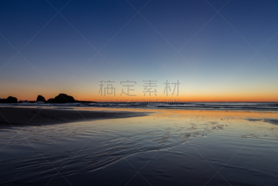 额库拉州立公园,海滩,橙色,美国西北太平洋地区,俄勒冈郡,阿斯托里亚,色彩鲜艳,奥勒冈海滨,波浪,俄勒冈州