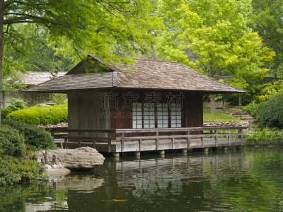 平房,水,水平画幅,户外,房屋,湖,泉,居住区,春天,彩色图片
