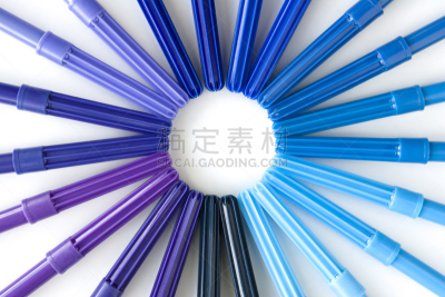 蓝色,毡尖笔,艺术,水平画幅,进行中,组物体,特写,彩色图片,成品,儿童