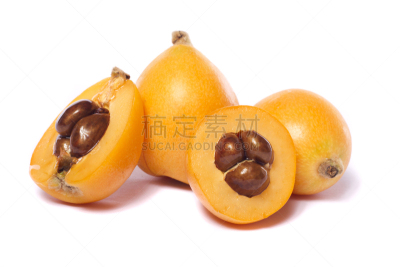 枇杷,水果,分离着色,清新,自然界的状态,背景分离,食品,熟的,甜食,植物