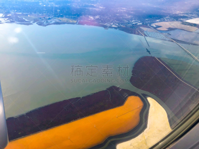 盐,池塘,多色的,水,盐湖,湖,工业,白色,环境,旧金山湾区