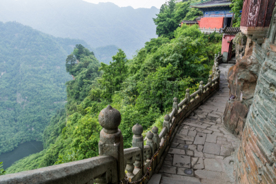 武当山,武术,河南省,道教,云景,景观设计,云,中国,窗户,大门