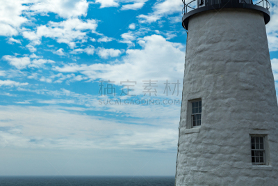 光,佩马奎德角灯塔,缅因州,东北方向,水,天空,水平画幅,无人,大西洋,早晨