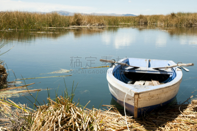 的的喀喀湖,秘鲁,自然,印加人文明,水平画幅,无人,藻类,户外,湖,草