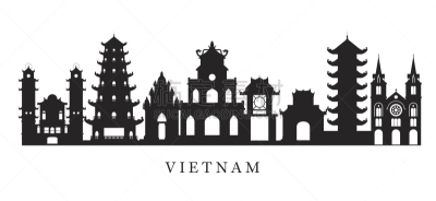 越南,著名景点,城市天际线,黑白图片,胡志明市,河内,长方形会堂,坟墓,宝塔,传统