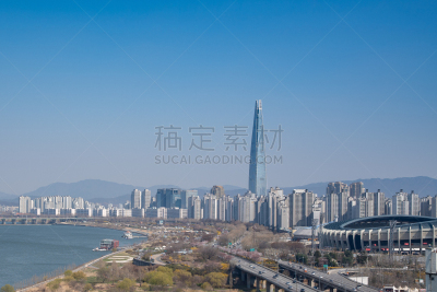 韩国,首尔,风景,灰尘,活力,商务,城市生活,风,交通