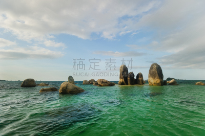 勿里洞岛,岛,水平画幅,形状,无人,鸟类,异国情调,户外,海滩,热带气候
