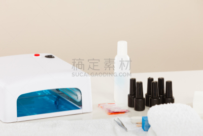 凝胶效果滤镜,美容师,发型屋,转基因,美容用具,美,水平画幅,led灯,蓝色,美容院