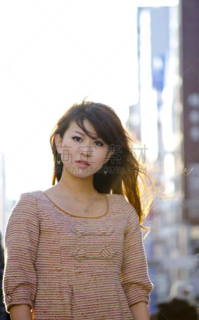 日本人,日本,女孩,东京,街道,注视镜头,仅日本人,肖像,一个人,女人