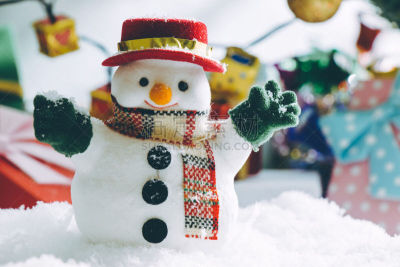 夜晚,雪,雪人,看台,宁静,灵性,新的,明亮,明星,冬天