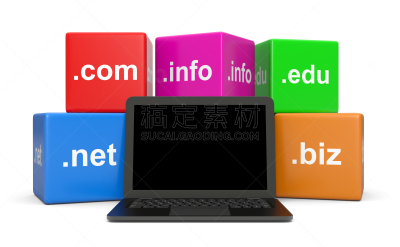 互联网,品牌名称,.edu,网址,计算机,全球通讯,技术,堆,立方体形状,设备屏幕