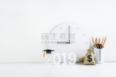 2019,新年前夕,时间,书桌,桌子,学生,教育,旅行,排列,毕业