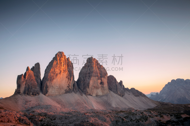 高山辉,夏天,多洛米蒂山脉,瓦雷多三尖峰,居住区,自然,安静,上阿迪杰,环境,图像